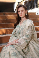 Dhanak 3PC Embroidered Shirt with Chiffon Embroidered Dupatta – ZC3172