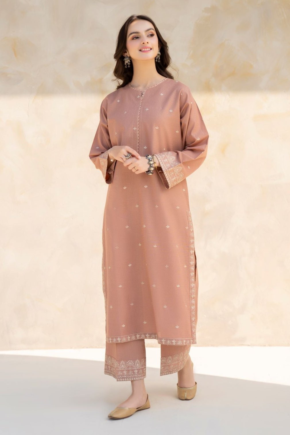 Dhanak 2PC Embroidered Suit – ZC3295