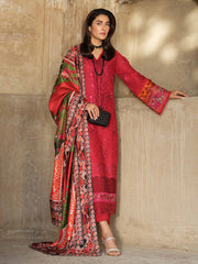 Dhanak 3PC Embroidered Shirt with Digital Printed Wool Shawl – ZC3350