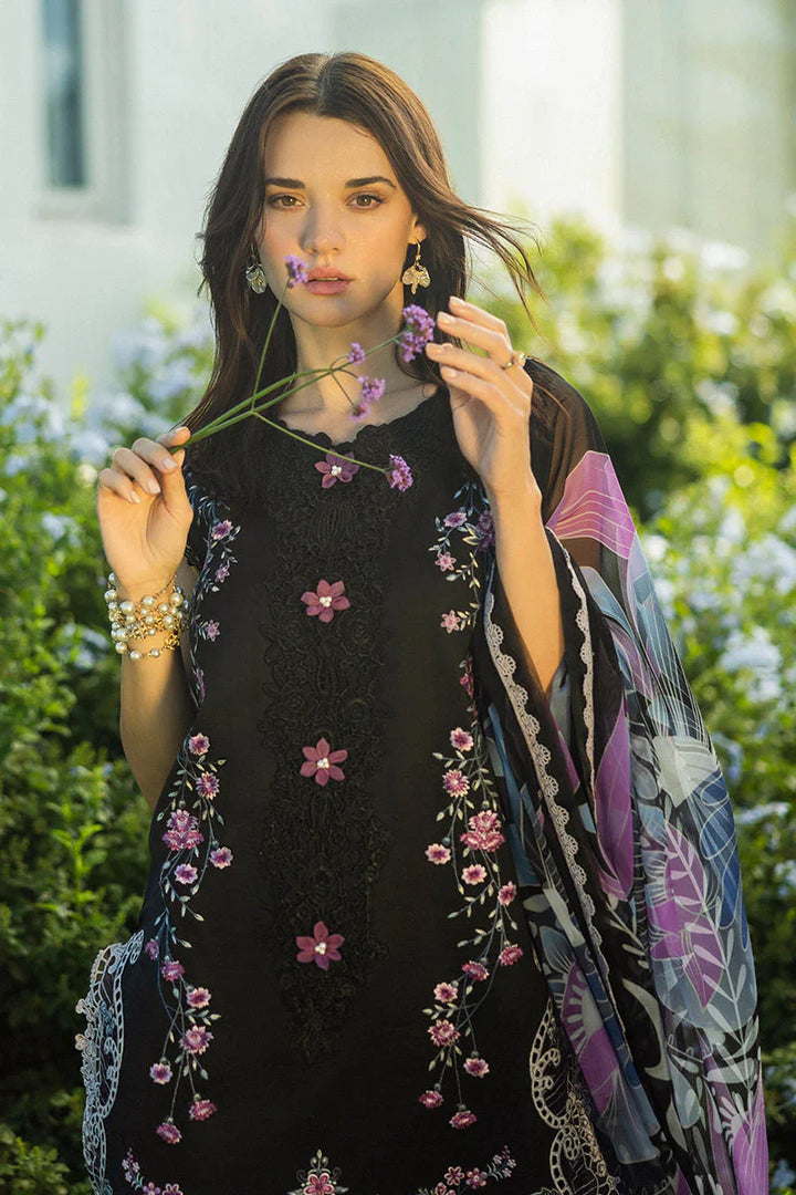 Dhanak 3PC Embroidered Shirt with Digital Printed Wool Shawl – ZC3355