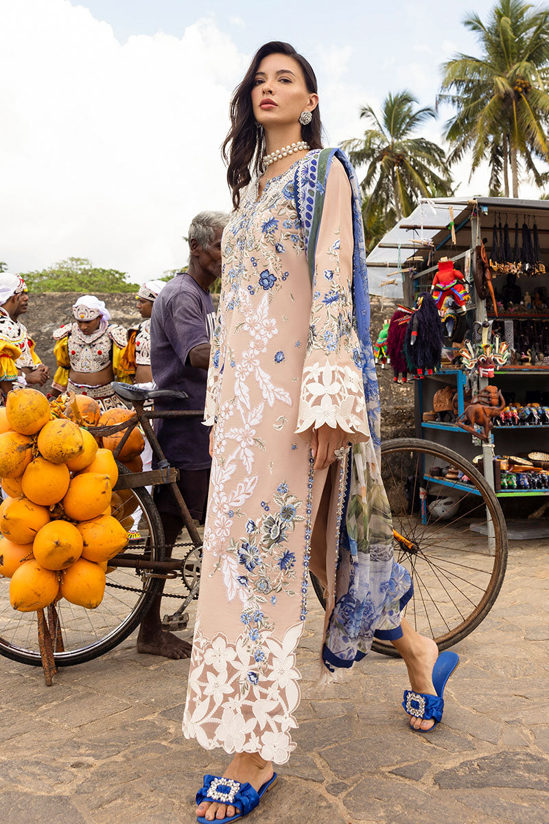 Lawn 3PC Embroidered Shirt with Digital Printed Jacquard Dupatta – ZC1430
