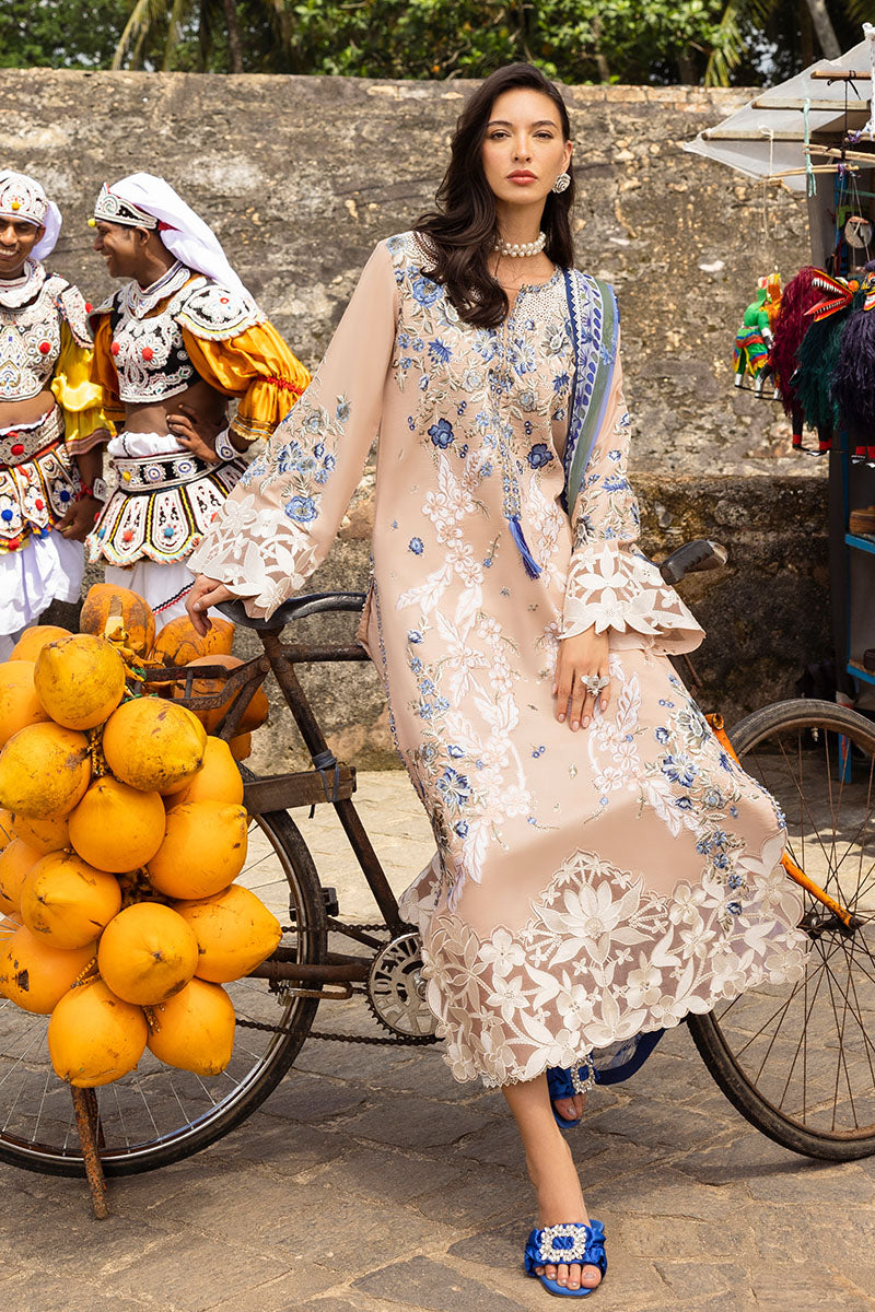 Lawn 3PC Embroidered Shirt with Digital Printed Jacquard Dupatta – ZC1430