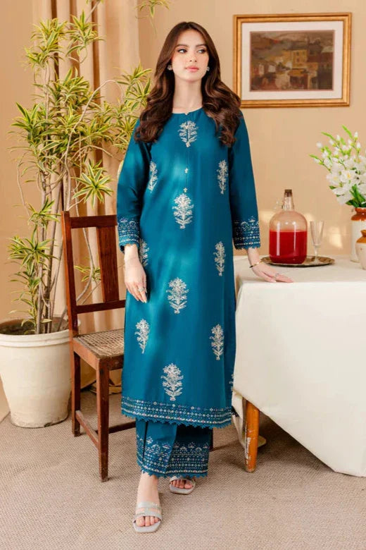Batik Dhanak 2PC Embroidered Shirt with Dhanak Embroidered Trouser – ZC283