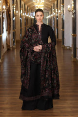 Dhanak 3PC Embroidered Shirt with Dhanak Embroidered Shawl – ZC189