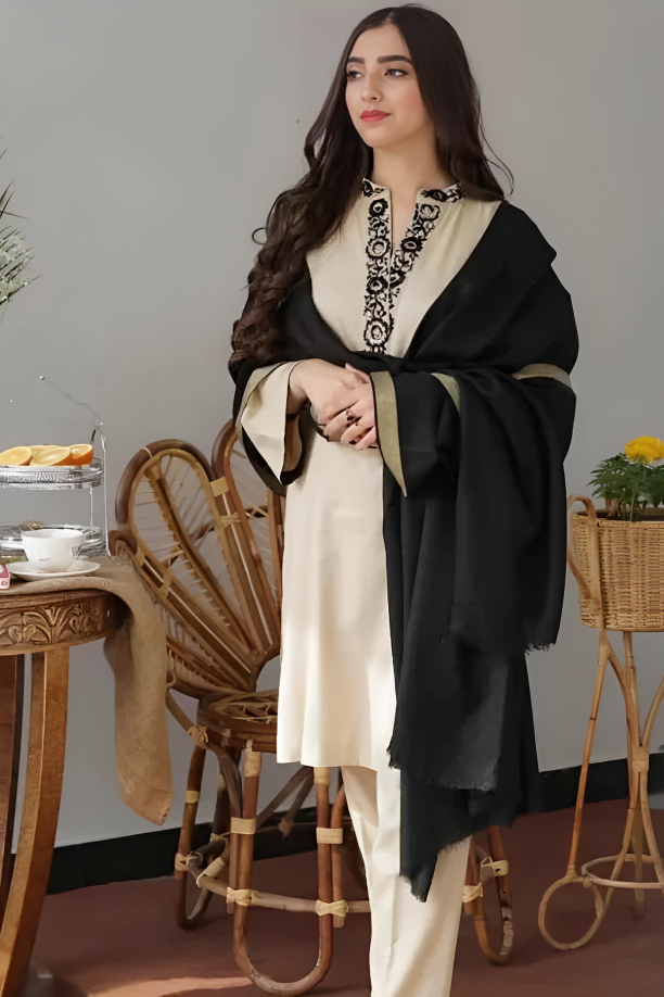 Dhanak 3PC Embroidered Suit – ZC612