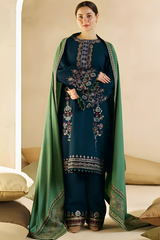 Dhanak Luxe 3PC Embroidered Unstitched Dress – ZC1293