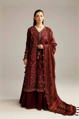 Hussain Rehar Dhanak 3PC Embroidered with Digital Printed Dupatta – ZC172