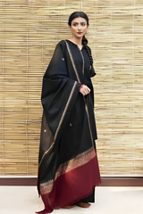 Dhanak Luxe 3PC Embroidered Suit with Woolen Shawl – ZC555