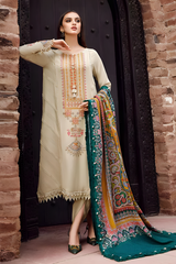 Dhanak Luxe 3PC Embroidered Unstitched Dress – ZC1302