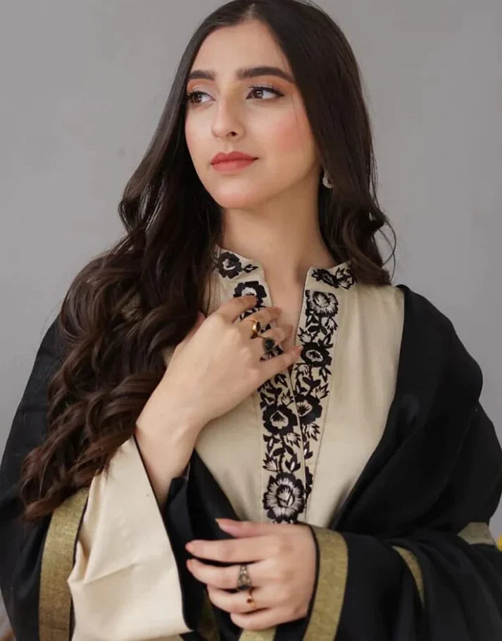 Dhanak 3PC Embroidered Suit – ZC612