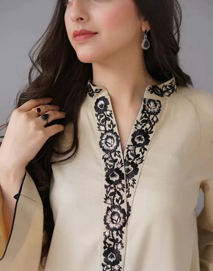 Dhanak 3PC Embroidered Suit – ZC612