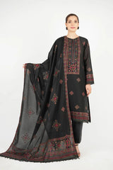 Dhanak 3PC Embroidered Shirt with Dhanak Embroidered Dupatta – ZC3383