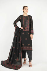 Dhanak 3PC Embroidered Shirt with Dhanak Embroidered Dupatta – ZC3383