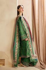 Zara Shahjahan Lawn 3PC Embroidered with Digital Printed Dupatta – ZC1141