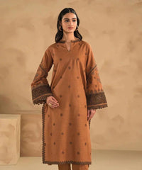Dhanak 3PC Embroidered Suit with Digital Printed Wool Shawl – ZC1313