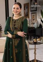 Dhanak Luxe 3PC Embroidered Suit with Chiffon Embroidered Dupatta – ZC658